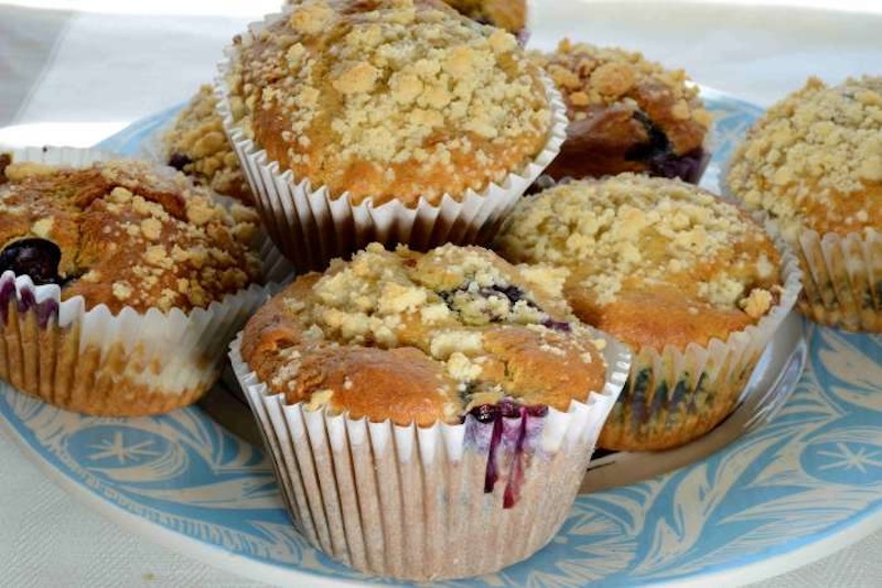 Blueberry And Orange Crumble Muffins Sam Stern 9717