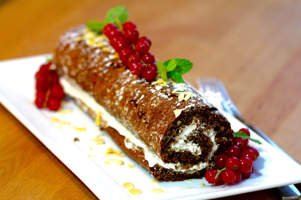 Pumpkin Mascarpone Roulade - Espresso and Lime